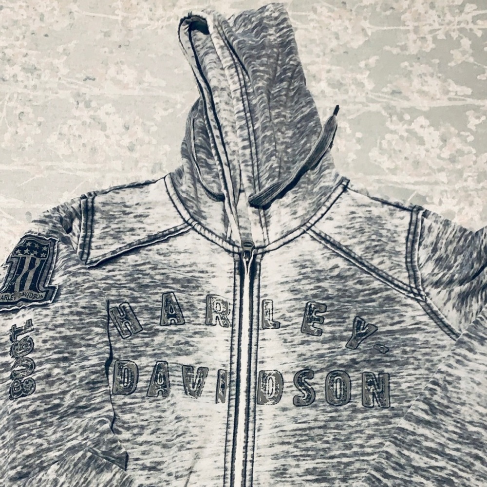 Harley-Davidson®Hoodie, Bar & Shield Eagle Burnout